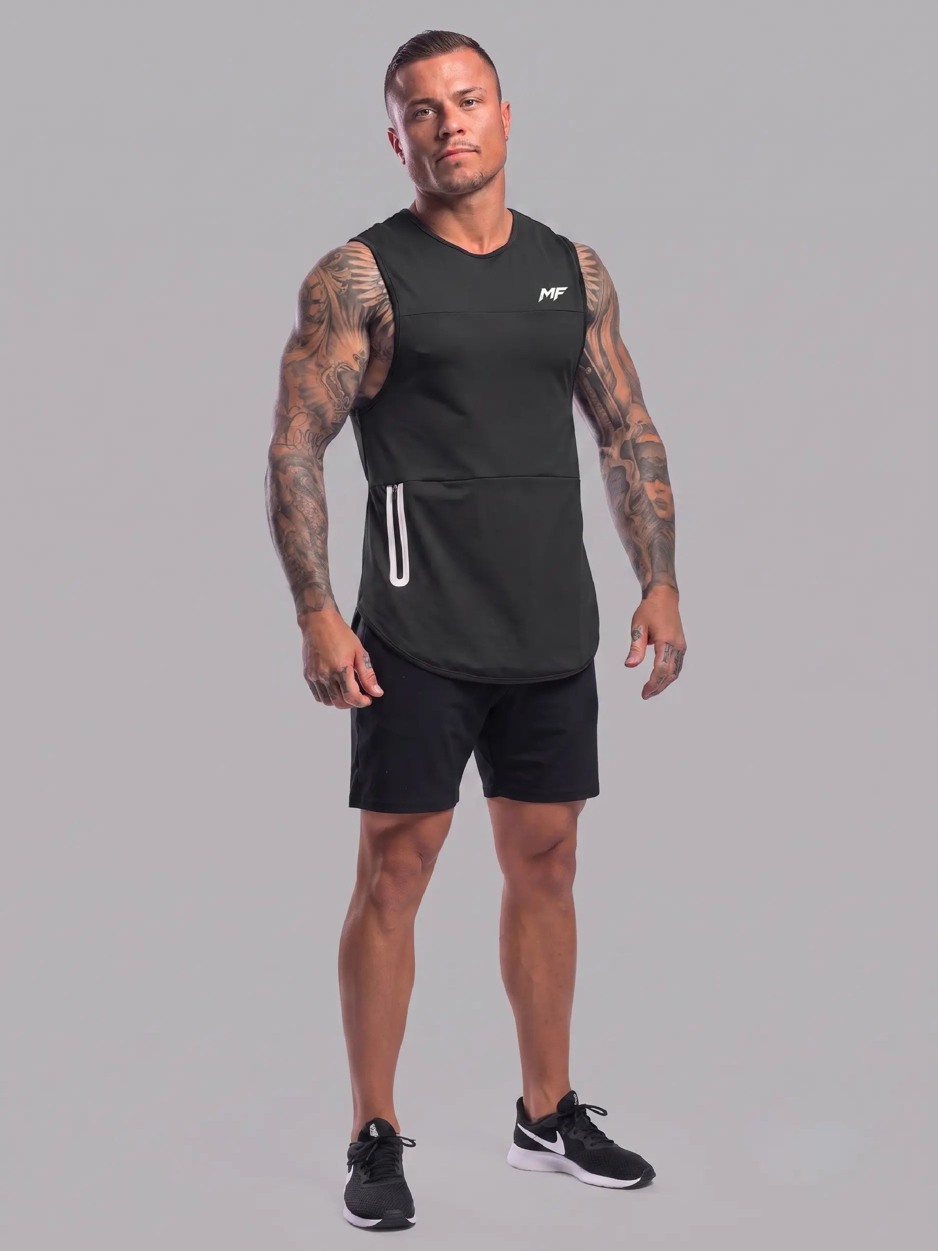 Men's Sleeveless Top Zip